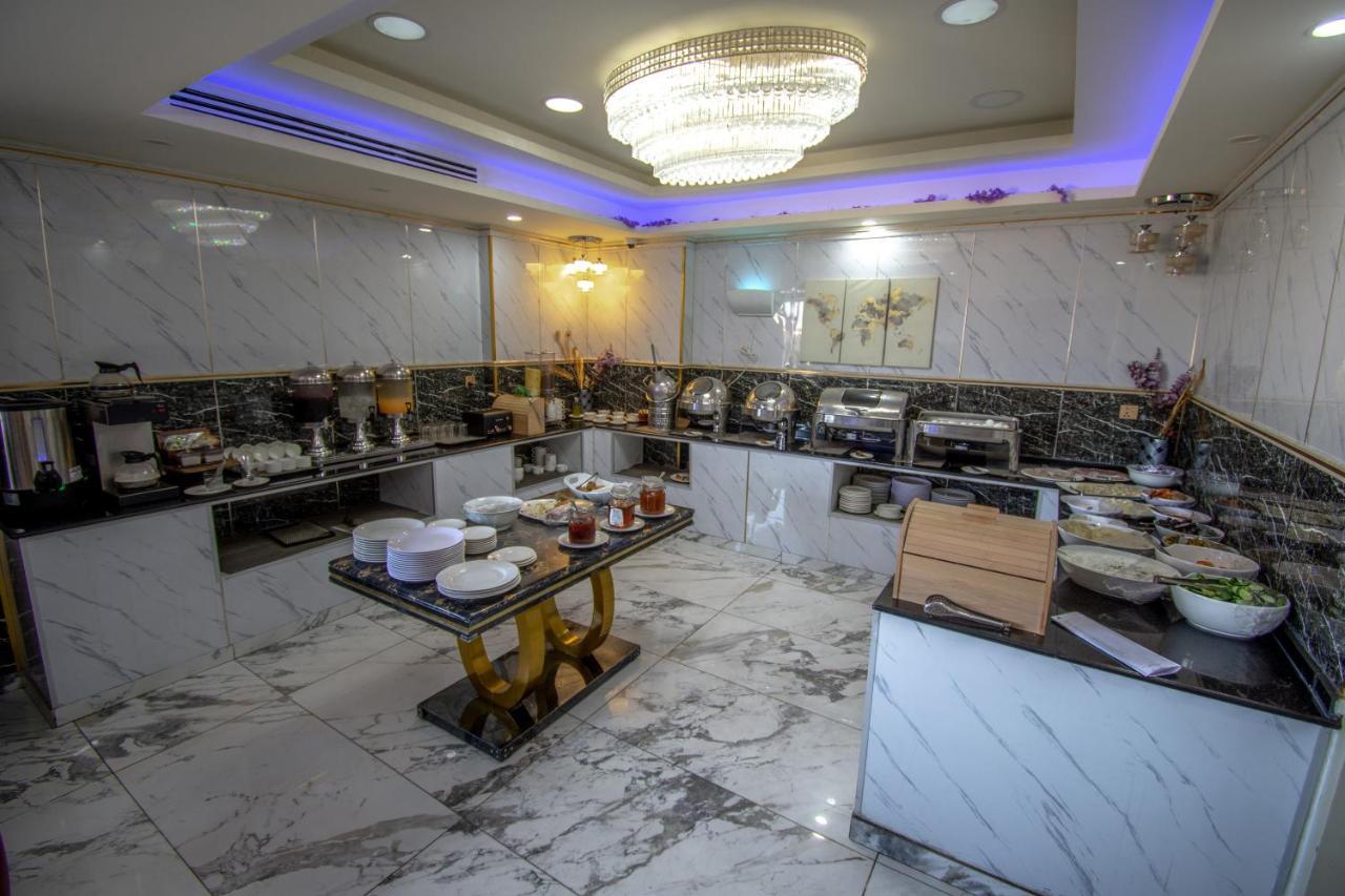 Open buffet breakfast spread